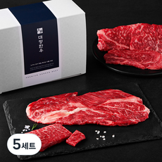 대정한우 1++등급 등심모둠 선물세트 등심 200g + 살치살 50g + 채끝등심 200g + 새우살 50g) (냉장), 5세트