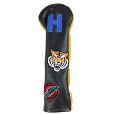 COLLYS GOLF 老虎東方多功能桿頭套, 黑色, 1個