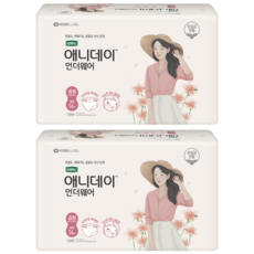 디펜드 여성용 애니데이 언더웨어 요실금 팬티 슬림, 중형, 14개입, 2개
