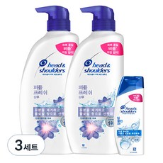 헤드앤숄더 퍼퓸 프레쉬 샴푸 800ml x 2p + 딥클린 샴푸 90ml x 1p 세트, 3세트