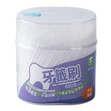 粉彩小兔 牙籤刷, 0.1cm, 600支, 12罐