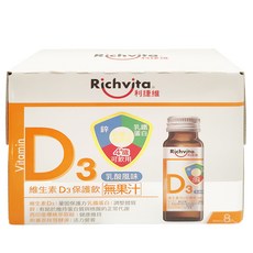 Richvita 利捷維 複方有酵保護精華飲 乳酸風味, 400ml, 1盒