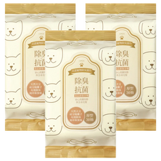 Baan 貝恩 寵物除臭濕巾, 30片, 3包