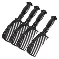 CHILSUNG 造型扁梳組 XL號, 黑色, 4入