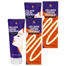 VIOLETTO 膠原蛋白受損護理護髮素, 200ml, 2個