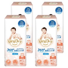 UniDry 優力寶 奢柔優選抱抱褲/褲型尿布 6~11kg, 160片, M