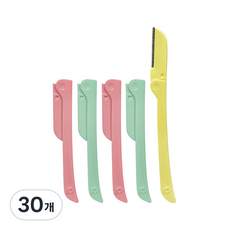 다크아이 다크니스 눈썹 정리칼, 핑크, 핑크, 그린, 그린, 노랑, 30개