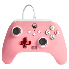 PowerA XBOX 官方授權 增強款有線遊戲手把, 粉紅色, Xbox Series X|S 專用, 151881502, 1個