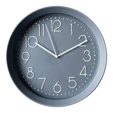 TROMSO 紐約時代 灰藍曼哈頓 30公分 靜音掛鐘 北歐風