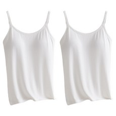 티에스에이치 모달 리브드 캐미솔 통기성 브라탑 2p