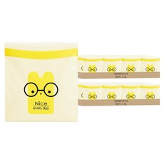 bebehome居家生活 環保自黏可密封車用垃圾袋 金黃眼鏡俠 45片, 2套, 3L