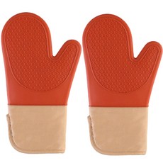 Addpure廚房烤箱手套, 橘子, 2個