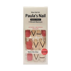 Paula's Nail 寶拉美甲 粉嫩少女 24片, 1組