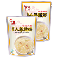 韓味不二 高麗人蔘雞粥, 280g, 隔水加熱即食, 韓國宮廷養身美食, 2包