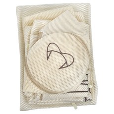 日式加厚雙層洗衣袋 Set, 米白色, 1組