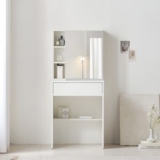 하모벨 비엔 도어형 수납 거울 화장대 600 방문설치, 화이트