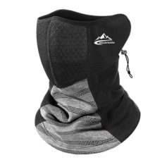 GOLOV.EJOy 多功能戶外運動騎行保暖面罩/蜂窩透氣口面罩, 淺灰色