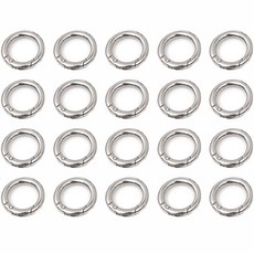開口O形環 20mm, 銀色, 20個