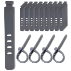 블루레이크 데스크 전선 정리 홀더 7 x 1.1 cm, 50개, 그레이