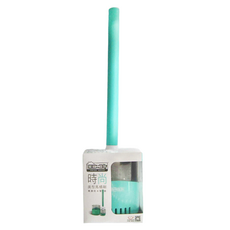 EASY CLEANER 家簡塵除 時尚美型馬桶刷 10x42cm, 1支, 綠色 + 白色