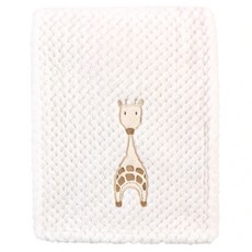 HUDSON BABY 立體觸感巧柔鬆餅毯 100%聚酯纖維, 奶白色