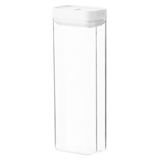 懶角落 易扣可疊式食物密封保鮮罐 1600ML 耐熱耐冷 -20°C~60°C, 1個, Clear