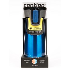 contigo West Loop 不鏽鋼保溫杯, 亮面藍, 473ml, 1個