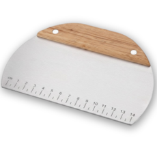 Daily Pick 不鏽鋼烘焙麵糰刮板 半圓形, 1個