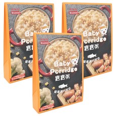 Nnutrinini 脆妮妮 寶寶粥 營養滿分鮭魚, 清爽無負擔 豐富鈣質 Omega-3 多樣蔬菜 均衡營養美味, 300g, 3盒