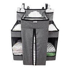 Nipper 尿布收納袋 多功能 9個收納隔層, 43 x 23 x 48cm, Gray
