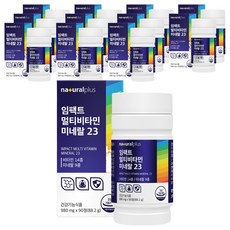 내츄럴플러스 임팩트 멀티비타민 미네랄 23, 90정, 12개