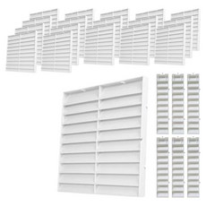 LIENO 隱私保護窗簾 6 件組（25 cm)+ 2 件（5 cm), 白色, 3組