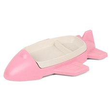 아이엠듀 유아 식판, 핑크, 식기 2p + 우유컵 + 비행기 받침대, 1세트