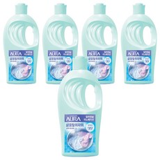 아우라 삶음탈취파워 섬유유연제 플로럴향 본품, 5개, 2L