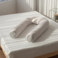 Lifegd100 U型長抱枕, 象牙白
