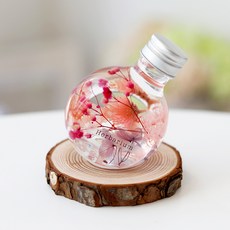 Gagugiyo乾燥花邊框瓶, 粉紅色混合