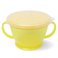 2deco 附蓋零食杯, 黃色, 1組