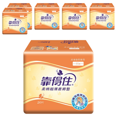 Kotex 靠得住 超薄產褥墊, 35cm, 20片, 6包