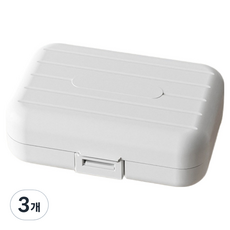 리치쌀봉 간편한 요일별약통 케이스 7칸 화이트 L 10.8 x 7.8 x 3.5 cm, 3개