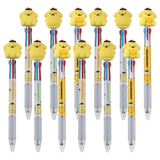 三麗鷗公仔3色布丁狗原子筆 0.7mm 3入組, 4套, 黃色