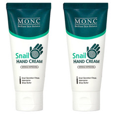 엠오앤씨 스네일 핸드크림, 60ml, 2개