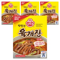 오뚜기 맛있는 육개장, 38g, 4개