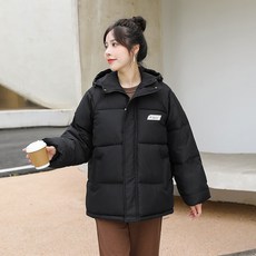 PEONIST 女款連帽寬鬆感短版鋪棉外套