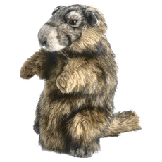 HANSA TOY 土撥鼠手偶,絨毛填充玩具, 五歲以上適用, 1個