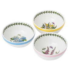 PORTmeIRION 波特玫琳恩 植物園露台系列深碗 12cm 3件組, 混合色, 1個