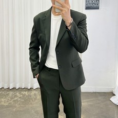 아도르클래식 남성용 폴링 봄 가을 겨울 캐주얼 수트 결혼식 빅사이즈 슬림핏 정장세트