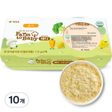 팜투베이비 레디 실온이유식 중기, 닭가슴살, 110g, 10개