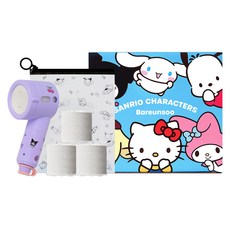 Bareun Soo 三麗鷗明星 旅行用迷你過濾蓮蓬頭 酷洛米 + 一般型濾心 3入組, 1套, 紫色