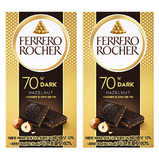 FERRERO ROCHER 金莎 金莎榛果碎黑巧克力片, 90g, 2盒