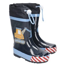 Playshoes 天然橡膠中筒束口防水兒童雨鞋